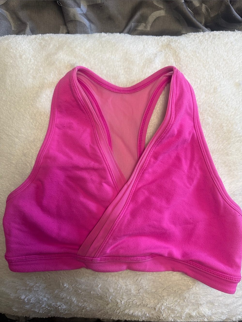 Pink lululemon sports bra